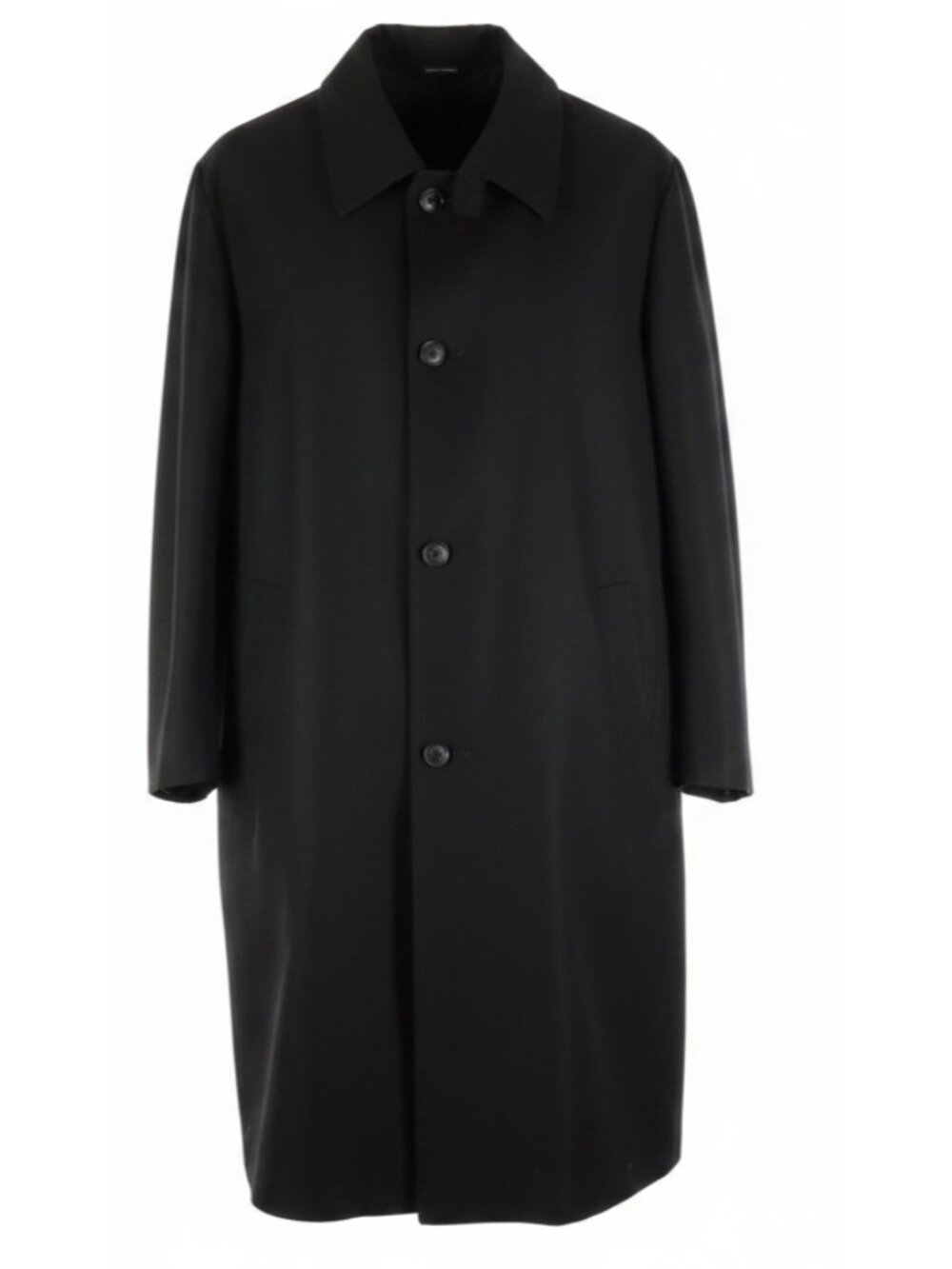 Boss Hugo Boss Over Coat Mens 54 44 Large Black Sono Super 120 Wool Jacket